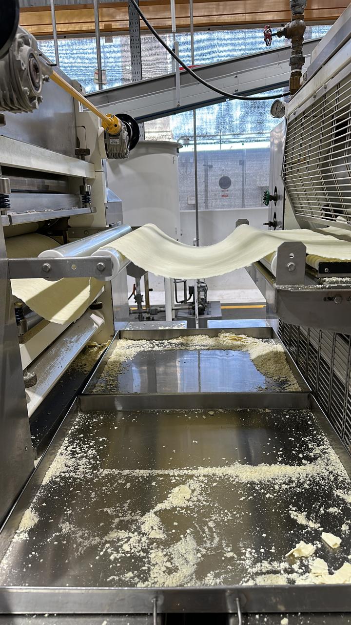 Línea de laminado en producción